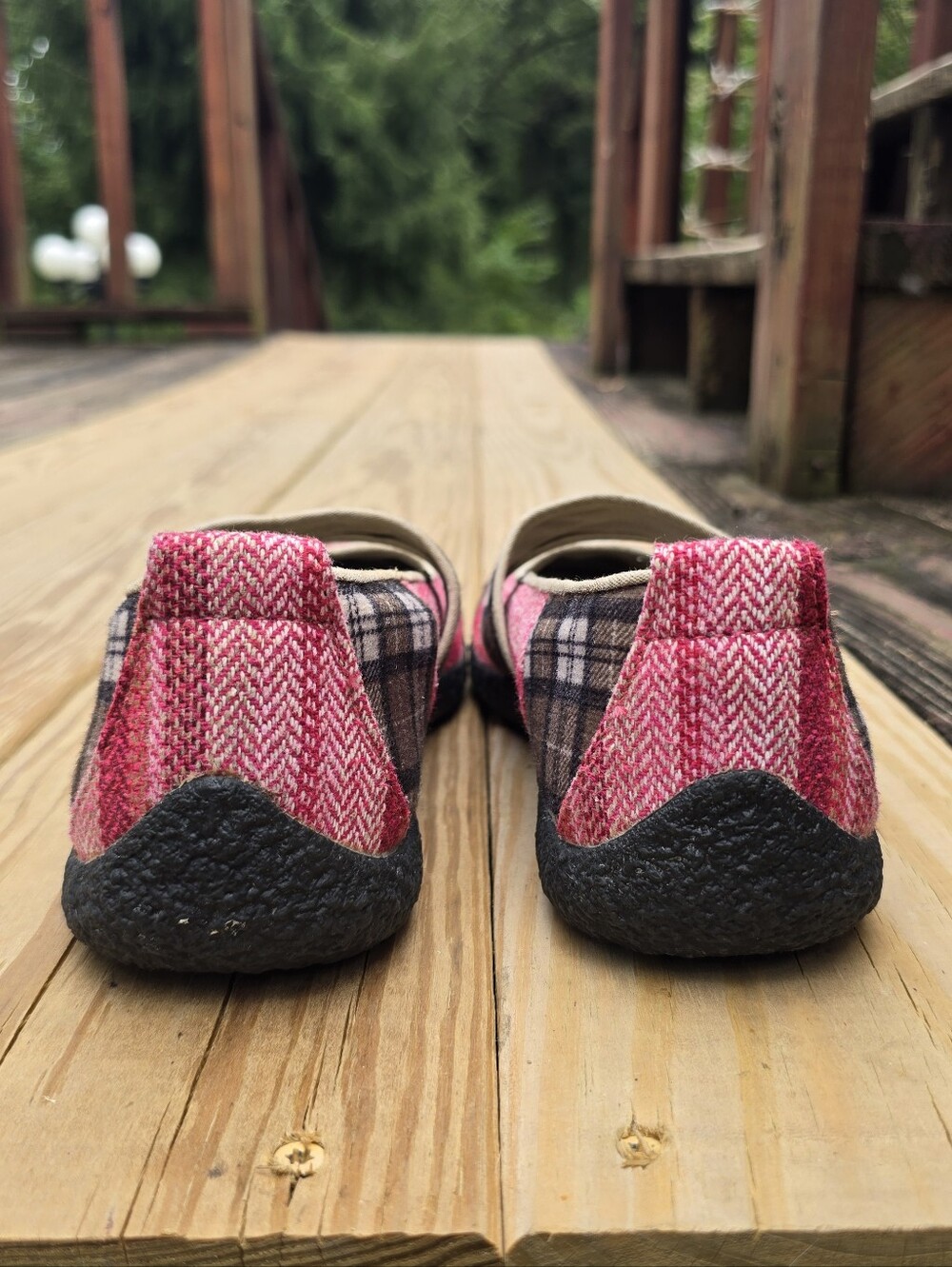 KEEN Womens Harvest Fall Plaid MJ II Mary Janes II Size 8 Pink Brown - Picture 9 of 11